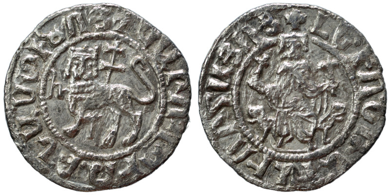 ARMENIA, Cilician Armenia. Royal. Levon I, 1198-1219. Tram (silver, 2.60 g, 22 m...