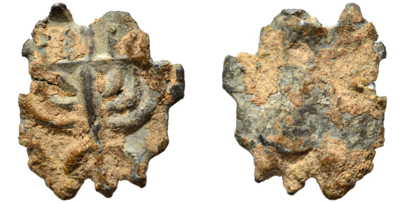 Levant or Egypt, circa 4-5 century. Tessera (lead, 1.13 g, 12 mm). Menorah. Rev....