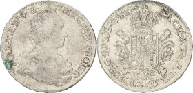 Halve Dukaton. Brabant. Antwerpen. Maria Theresia. 1754. Zeer Fraai +. Licht pvc schade. Schoongemaakt. Vanhoudt 815 AN. 16,6 g.