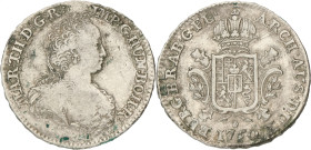 Halve Dukaton. Brabant. Antwerpen. Maria Theresia. 1750. Zeer Fraai. Lichte PVC schade. Vanhoudt 815 AN. 16,5 g.