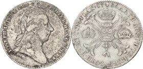 Kronenthaler. Brabant. Brussel. Joseph II. 1786. Zeer Fraai +. Vanhoudt 852. Delm. 393. 29,4 g.