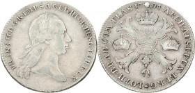 Kronenthaler. Brabant. Brussel. Franz II. 1794. Zeer Fraai +. Vanhoudt 891. Delm. 396. 29,3 g.