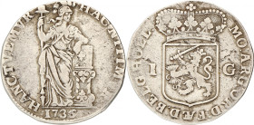 1 Generaliteits Gulden. Holland. 1736. Zeer Fraai -. CNM 2.28.104. Delm. 1179. 10,38 g.