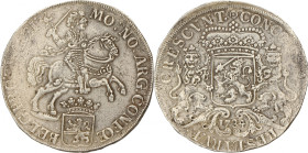 Dukaton of Zilveren rijder. Overijssel. 1734. Zeer Fraai -. CNM 2.38.79. Delm. 1036-1036a. 31,90 g.
