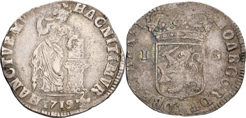 Gulden - Generaliteits. Overijssel. 1719. Zeer Fraai. CNM 2.38.91. Delm. 1184. 1...