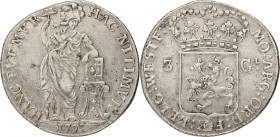 3 Gulden - Generaliteits. West-Friesland. 1795. Zeer Fraai -. CNM 2.46.55. Delm. 1147. 31,58 g.