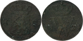 ½ Cent. Willem I. 1824. Fraai. Sch. 355. 1,8 g.