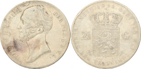 2½ Gulden. Willem II. 1842. Zeer Fraai. Sch. 507. 24,7 g.