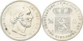 2½ Gulden. Willem III. 1867. Prachtig -. Sch. 593. 24,9 g.