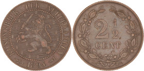 2 ½ Cent. Wilhelmina. 1894. Prachtig +. Sch. 948.