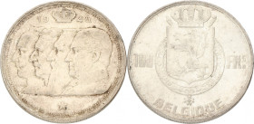 Belgium. Prince Charles. 100 Francs - Medal Alignment. 1947 FR. VF. Cleaned. M. 502. 18,1 g.