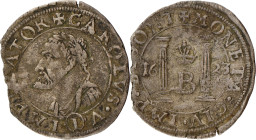France - Feudal. Besançon. Charles V. Groschen. 1623. Piece broken off. 2,11 g. VF +.