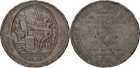 France. Paris. 5 Sols - 3 stars stamped in. An 4 (1792). F / VF. 27,4 g.
