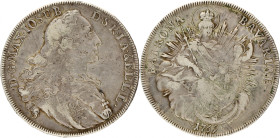 German states. Bavaria. Maximilian III Joseph. Madonna thaler. 1769. VF +. 27,86 g.
