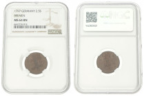 German States. Bremen. 2½ Schwaren. 1797. MS 64 BN. NGC Graded: 6641276-014. 2,92 g.