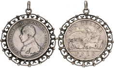 German states. Prussia. Friedrich Wilhelm III. Thaler - In pendant. 1818 D. VF +. AKS 13. J. 37. 26,2 g.