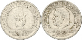 Germany. Weimar Republic. 5 Mark - Weimar Constitution. 1929. XF +. 25,08 g.