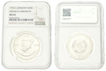 Germany. DDR. 20 Mark - Wilhelm Liebknecht. 1976. MS 64. NGC Graded: 6641276-005. 20,9 g.