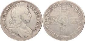Great Britain. William III. Crown. 1696. KM 486. 28,96 g. F.