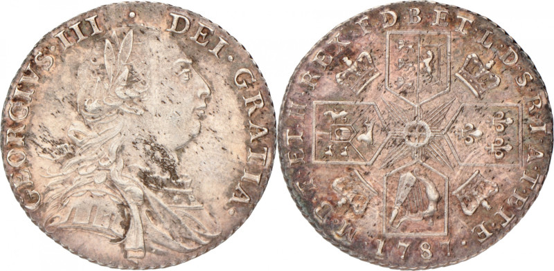 Great Britain. George III. Shilling. 1787. XF. Lightly cleaned. S. 3743. 6,04 g.