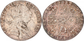Great Britain. George III. Shilling. 1787. XF. Lightly cleaned. S. 3743. 6,04 g.