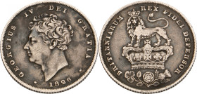 Great Britain. George IV. Shilling. 1826. VF +. S. 3812. 5,7 g.