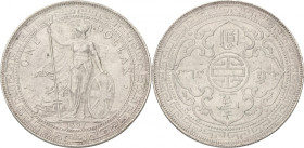 Great Britain. Victoria. Trade dollar. 1897 B. AU. 27 g.