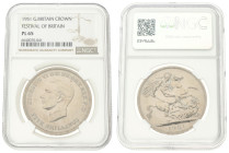 Great Britain. George VI. 1 Crown - Festival of Britain. 1951. PL 65. NGC Graded: 6640070-041. 28,28 g.