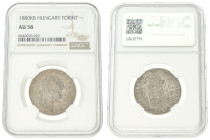 Hungary. Franz Joseph I. Forint. 1880 KB. AU 58. NGC graded: 6640070-020. 12,35 g.