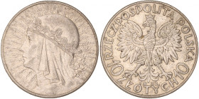 Poland. 10 Zlotych. 1932. XF. 22 g.