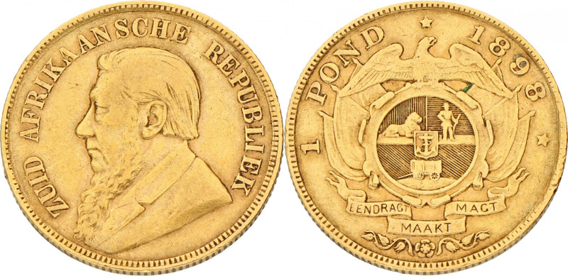 South Africa. Z.A.R. Pond. 1898. VF. 7,9 g.