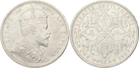 Straits settlements. British colony. Edward VII. Dollar. 1903. VF / XF. Cleaned. 26,95 g.