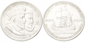 USA. ½ Dollar - Huguenot Walloon Tercentenary. 1924. XF -. 12,51 g.