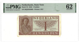 Nederland. 1 Gulden. Bankbiljet. Type 1949. - PMG62 (AV / Pick / Plomp. Pick# 72). - UNC.