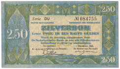 Nederland. 2,50 Gulden. Waardebon. Type 1922. Type Zilverbon. - UNC. UNC.