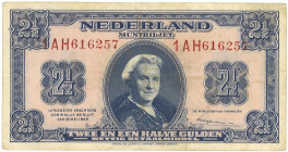 Nederland. 2,5 Gulden. Bankbiljet. Type 1945. - Zeer Fraai. Zeer Fraai.