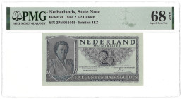 Nederland. 2,50 Gulden. Bankbiljet. Type 1949. - PMG 68EPQ (AV / Pick / Plomp. Pick# 73). - UNC.