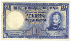 Nederland. 10 Gulden. Bankbiljet. Type 1945. - Zeer Fraai +. Zeer Fraai +.