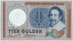 Nederland. 10 Gulden. Bankbilijet. Type 1953. - Prachtig. (Alm. 48-1b). - Prachtig.