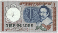 Nederland. 10 Gulden. Bankbiljet. Type 1953. - Zeer Fraai. Zeer Fraai.