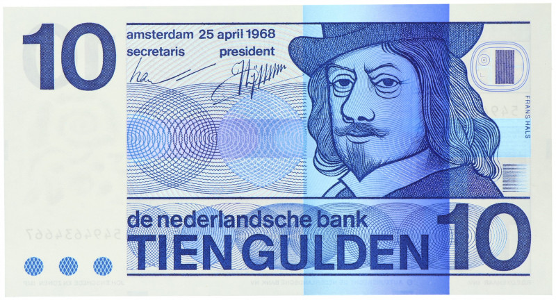 Nederland. 10 Gulden. Bankbiljet. Type 1968. - UNC - UNC -