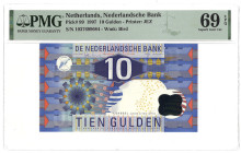 Nederland. 10 Gulden. Bankbiljet. Type 1997. - PMG 69EPQ (AV / Pick / Plomp. Pick# 99). - UNC.