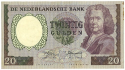 Nederland. 20 Gulden. Bankbiljet. Type 1955. - Zeer Fraai. Zeer Fraai.