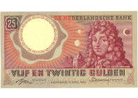 Nederland. 25 Gulden. Bankbiljet. Type 1955. - UNC. UNC.