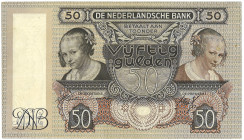 Nederland. 50 Gulden. Bankbiljet. Type 1941. - Zeer Fraai +. Zeer Fraai +.