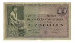 Nederland. 1000 Gulden. Bankbiljet. Type 1926. Type Grietje Seel. - Zeer Fraai +. Zeer Fraai +.