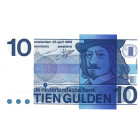 Nederland. 10 Gulden. Misdruk. Type 1968. - UNC. Inktvlek Voorzijde - UNC.