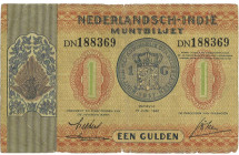 Netherlands-Indies. 1 Gulden. Banknote. Type 1940. - Fine. Fine.