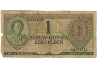 Nieuw-Guinea. 1 Gulden. Bankbiljet. Type 1950. - Fraai. Fraai.