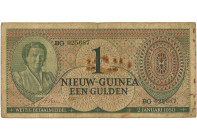 Nieuw-Guinea. 1 Gulden. Bankbiljet. Type 1950. - Fraai. Fraai.